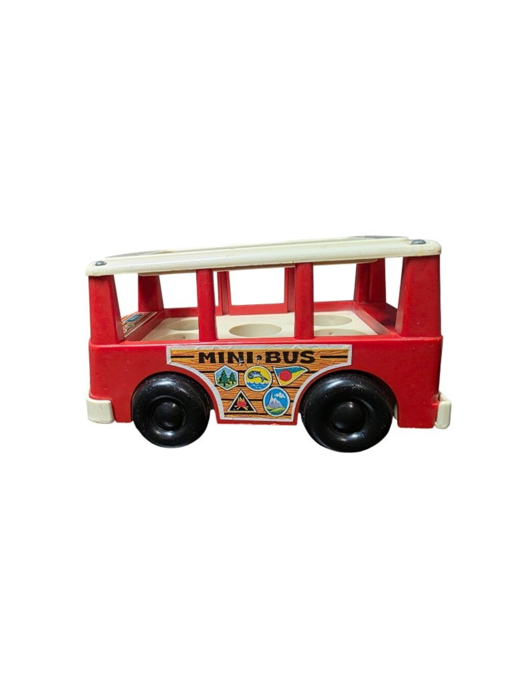 Fisher Price #141 Mini Bus Vintage 1969 Little People Pull Toy